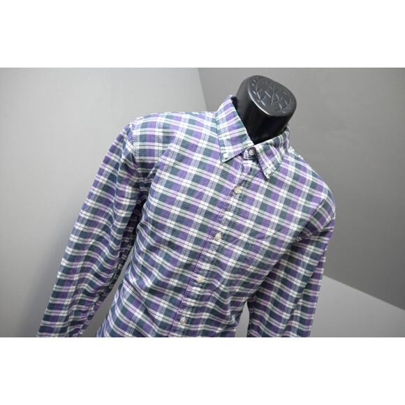 J Crew Broken In Oxford Dress Shirt Slim Button Up Long Sleeve Mens Sz Large - Picture 4 of 7